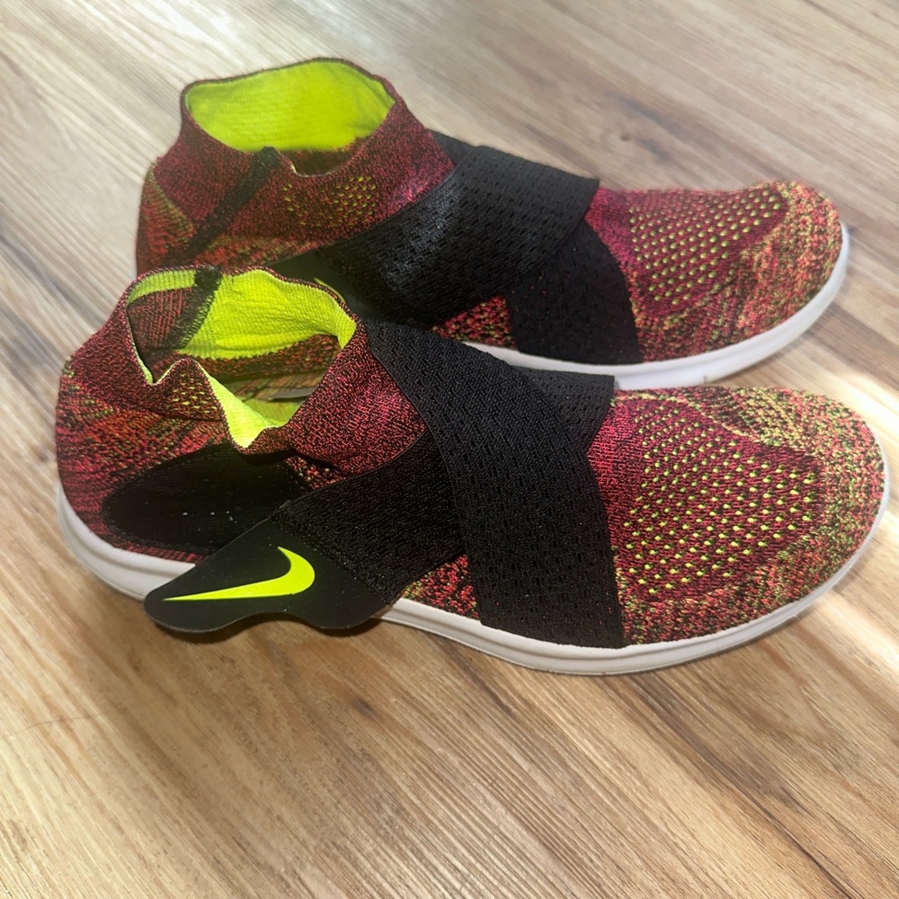 Nike Multicolor Knit Sneakers with Neon Highlights